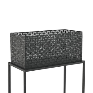 Porta piante Honnelles set da 2 nero en.casa