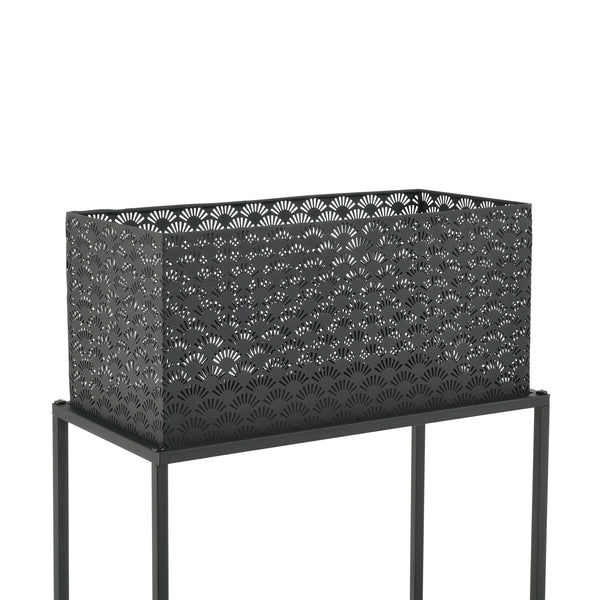 Porta piante Honnelles set da 2 nero en.casa