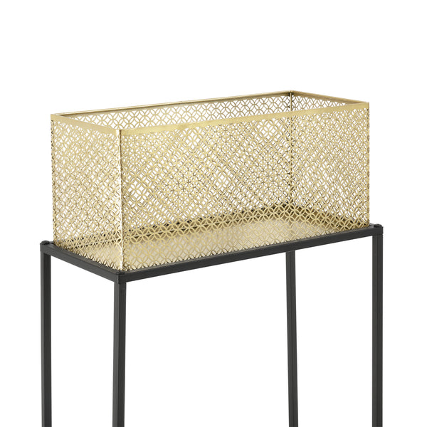 Porta fiori Anderlues set da 2 nero/ottone en.casa