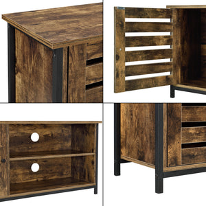 Mobile TV Engerdal 49x110x30cm con vano armadio e 2 ripiani [en.casa]