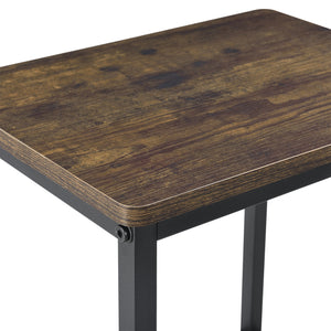 Sgabelli da bar Örebro set da 2 Toni di legno scuro en.casa