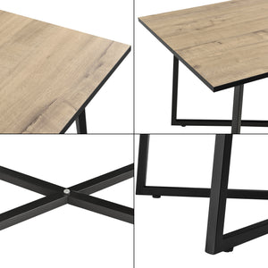 Tavolino da salotto Uddevalla 100x60x47cm effetto quercia [en.casa]