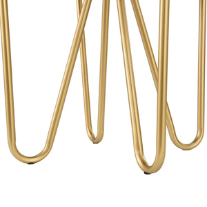 Sedia Imbottita Vänersborg Nero/Ottone [en.casa]