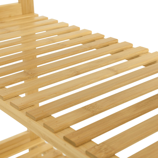 Scaffale in bambù Karlskoga 60x26x130cm legno naturale [en.casa]