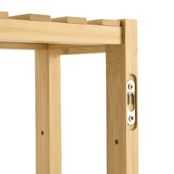 Scaffale in bambù Örnsköldsvik 60x15x54cm legno naturale [en.casa]