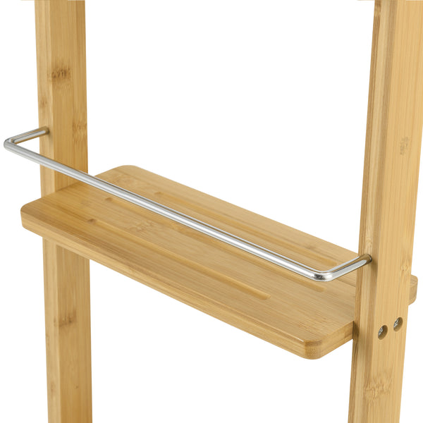 Mensola da parete in bambù Lidingö 29x10x70cm [en.casa]