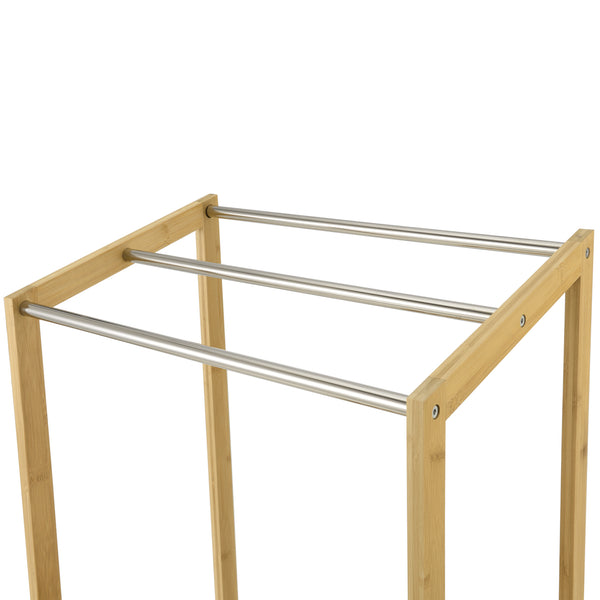 Porta asciugamani in bambù Kautokeino 51x31x85 cm [en.casa]