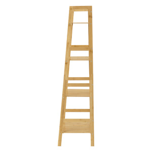 Scaffale a scala in bambù Vinje 48x32x123cm [en.casa]