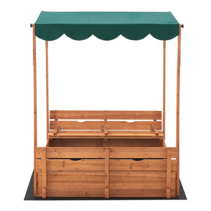 Sandbox Pitsunda con tetto regolabile in altezza 145x118x118cm [en.casa]