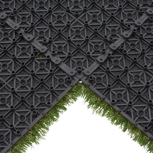 Piastrelle di prato sintetico Wiesloch set da 11 pezzi 1m² [en.casa]