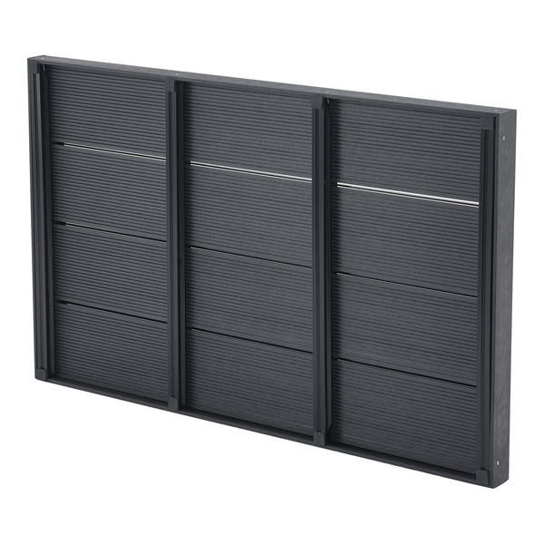 Piastra per pavimento WPC Nürtingen per doccia solare 101x63x5,5cm [en.casa]