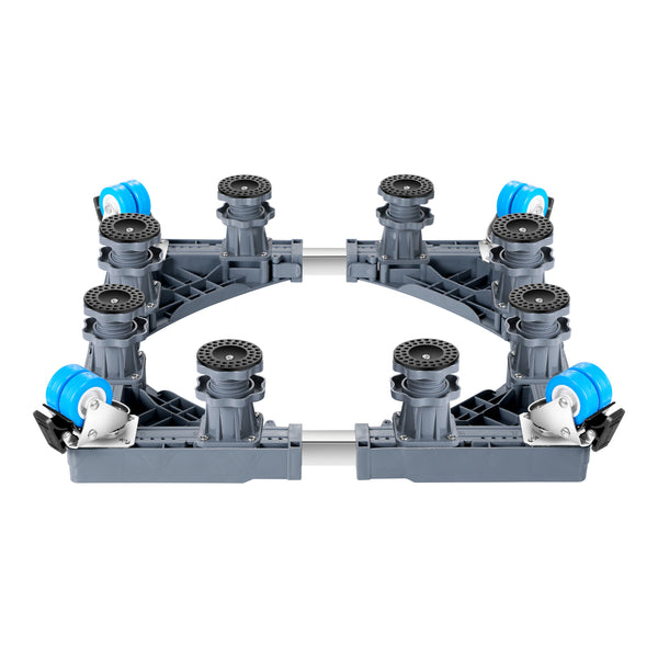 Carrello 'Maisach' con Base Regolabile per Elettrodomestici, Supporto di Rialzo con Rotelle e Piedini - Grigio [en.casa]