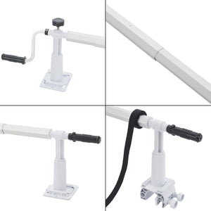 Avvolgitore 'Oliveti' per Telo da Piscina e Solare, Barra Telescopica 147 - 555 cm [en.casa] 