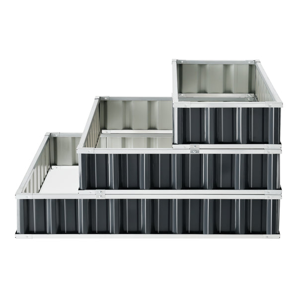 Aiola da giardino Renswoude 118x118x60cm a 3 livelli [en.casa]