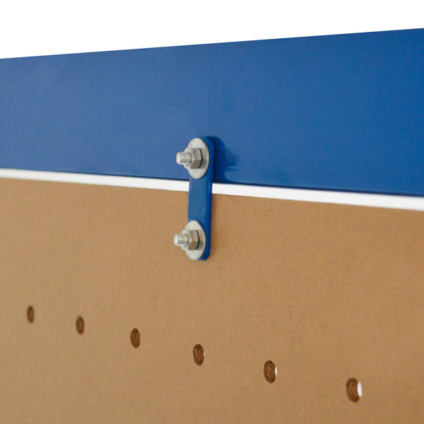 Banco da lavoro Berching struttura in acciaio 120x60x150cm Blu [in.tec]