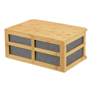 Organizer per scrivania in bambù Mäntsälä [en.casa]