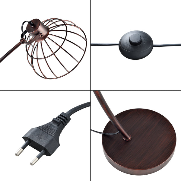 Lampada da terra Portsmouth ruggine [lux.pro]