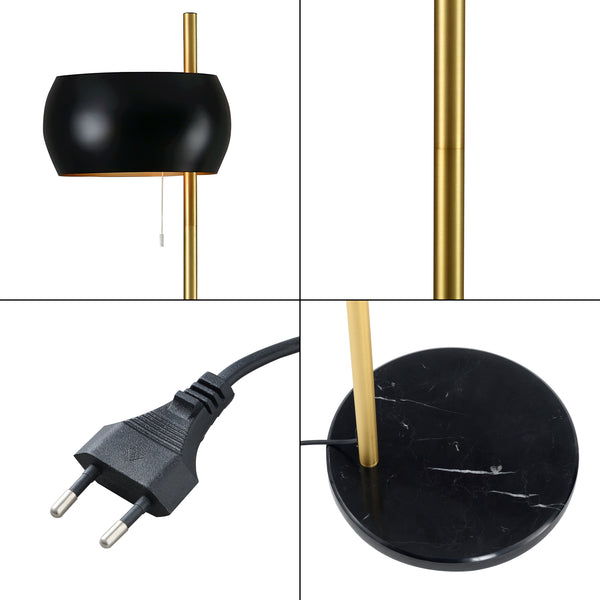 Lampada da terra Luton Nero/Oro [lux.pro]