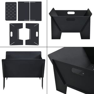 Focolare Eidskog Ciotola per fuoco 28,5 x 46 x 40 cm [casa.pro]