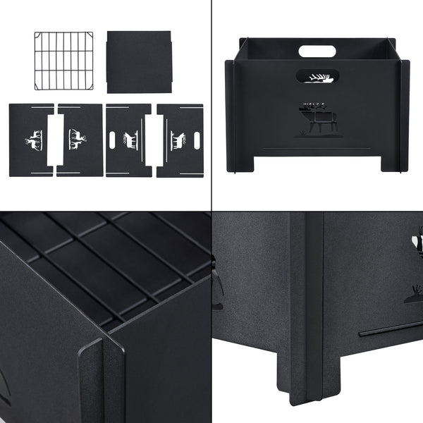 Focolare Etnedal Ciotola per fuoco 25 x 40 x 40 cm [casa.pro]