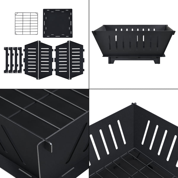 Focolare Fedje Ciotola per fuoco 25 x 55 x 55 cm [casa.pro]