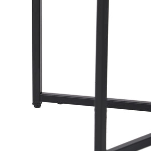 Set di tovagliette Heinola Tavolini da caffè set da 2 acciaio nero [en.casa]