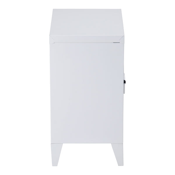 Comodino Inari maniglia porta a sinistra acciaio [en.casa]