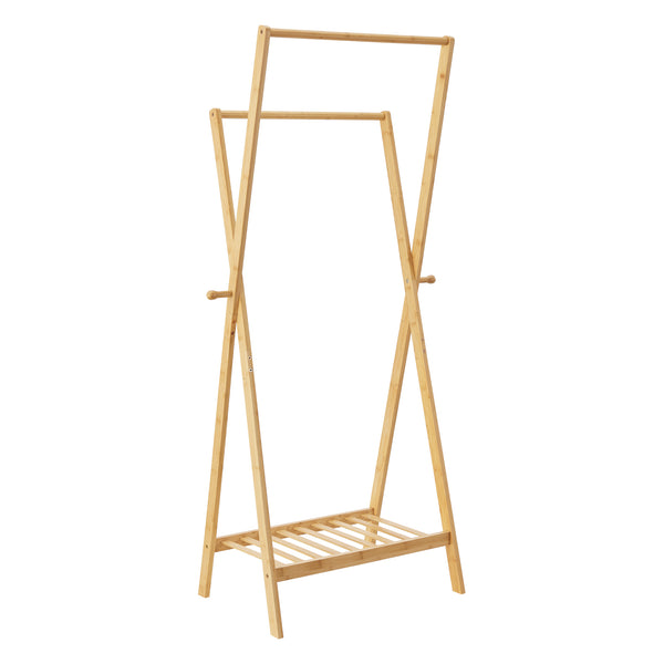 Stand Appendiabiti 'Keitele' Organizzatore Guardaroba in bambù [en.casa] 
