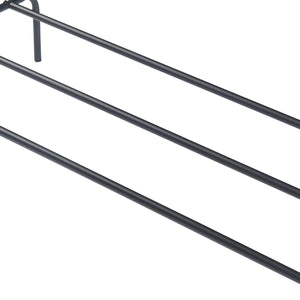 Appendiabiti Bramming con due aste appendiabiti 147 x 116 x 54 cm Nero [en.casa]