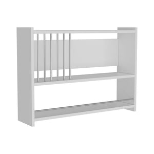 Scaffale Pensile 'Helsingør' Mensola da Parete per Cucina - Bianco [en.casa]