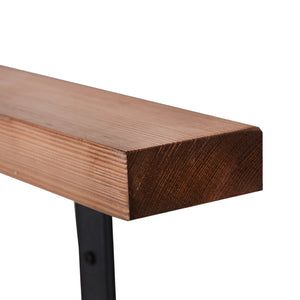 Mensola da parete Morsø in legno di pino, tinto [en.casa]