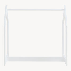 Stand Appendiabiti Værløse per Bambini Porta Abiti a Forma di Casetta 78x75x35 cm Bianco [en.casa] 