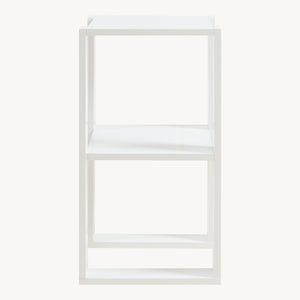 Tavolino Thyholm 55x30x30 cm Bianco [en.casa]