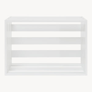 Tavolino Rønde 43x64x33 cm Bianco [en.casa]