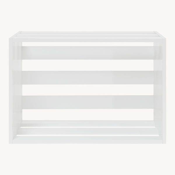 Tavolino Rønde 43x64x33 cm Bianco [en.casa]