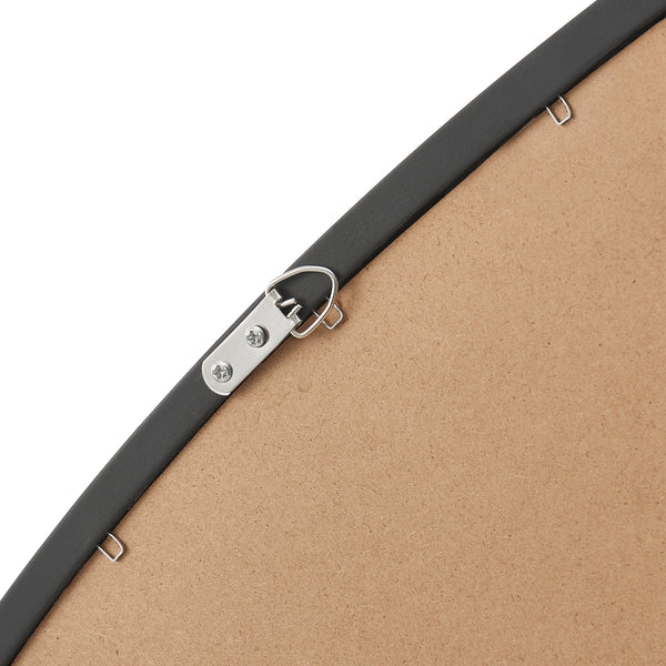 Specchio da parete Grottole nero, opaco 62x50cm [en.casa]