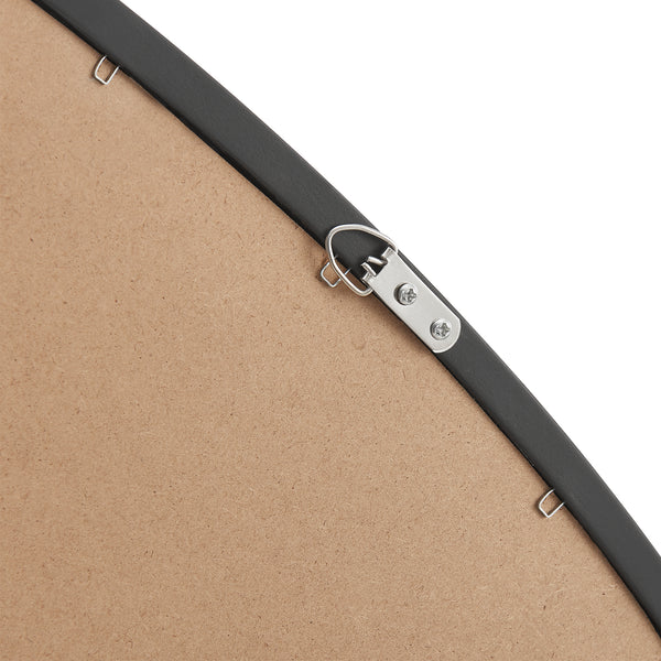 Specchio da parete Galatone nero, opaco 64x60cm [en.casa]