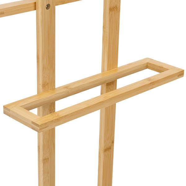 Porta asciugamani da terra Træna in bambù [en.casa]