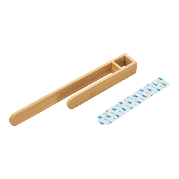 Portasalviette Adesivo da Parete 'Tønsberg' in Bambù [en.casa] 