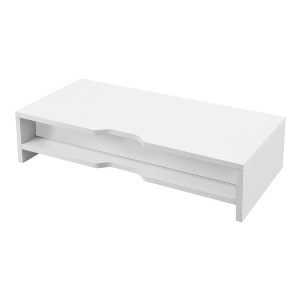Supporto per monitor Ruovesi 12x51x25cm Bianco [en.casa]