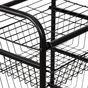 Carrello da cucina Rudbjerg metallo nero [en.casa]