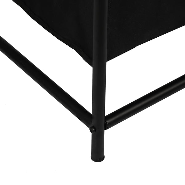 Contenitore per biancheria Vamdrup con 4 sacche per biancheria da 18 L Struttura in metallo Nero [en.casa]