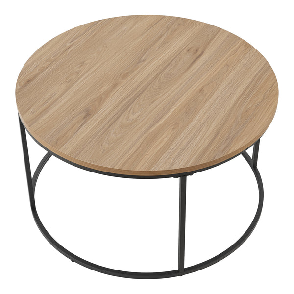 Tavolino Kuhmoinen 45xØ80 cm Nero [en.casa]