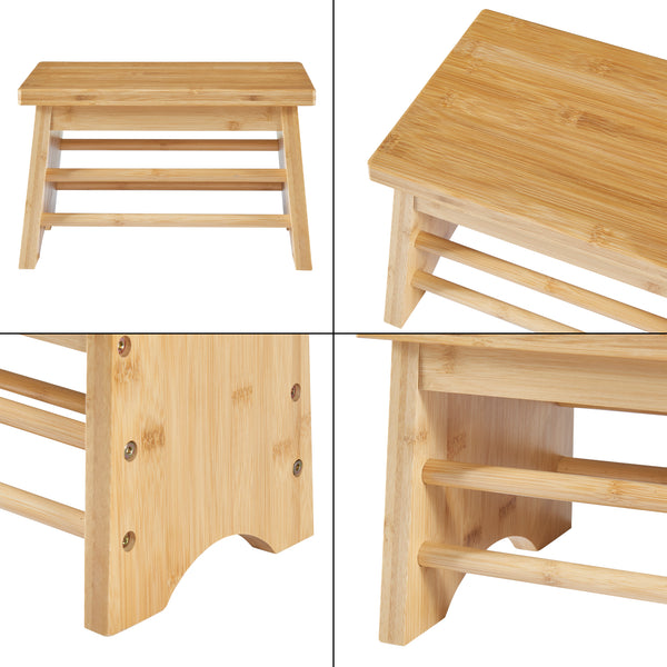 Sgabello Ryslinge fino a 100 kg Bambù [en.casa]