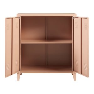 Armadietto da Ufficio Oripää in Acciaio 90 x 80 x 33 cm Marrone chiaro, opaco [en.casa]