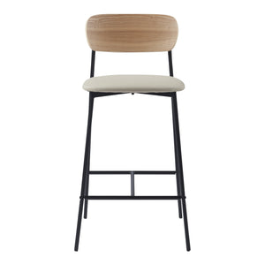 Sgabello Jyväskylä Set da 2 89x40x45 cm Beige [en.casa]