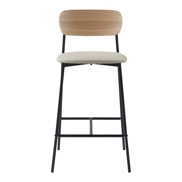 Sgabello Jyväskylä Set da 2 89x40x45 cm Beige [en.casa]