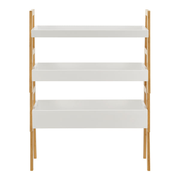 Libreria Hitra 3 pz. Bambù [en.casa]