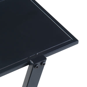 Scaffale a colonna Rollag 72x40x25cm in metallo nero [en.casa]