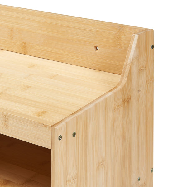 Organizer per utensili Gjemnes 86x25x45 cm Bambù [en.casa]